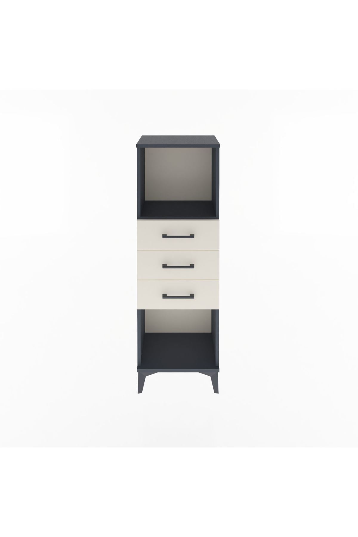 Arges Dolap Tek Raflı 3 Çekmeceli 44x30x134 - S16M055V4A