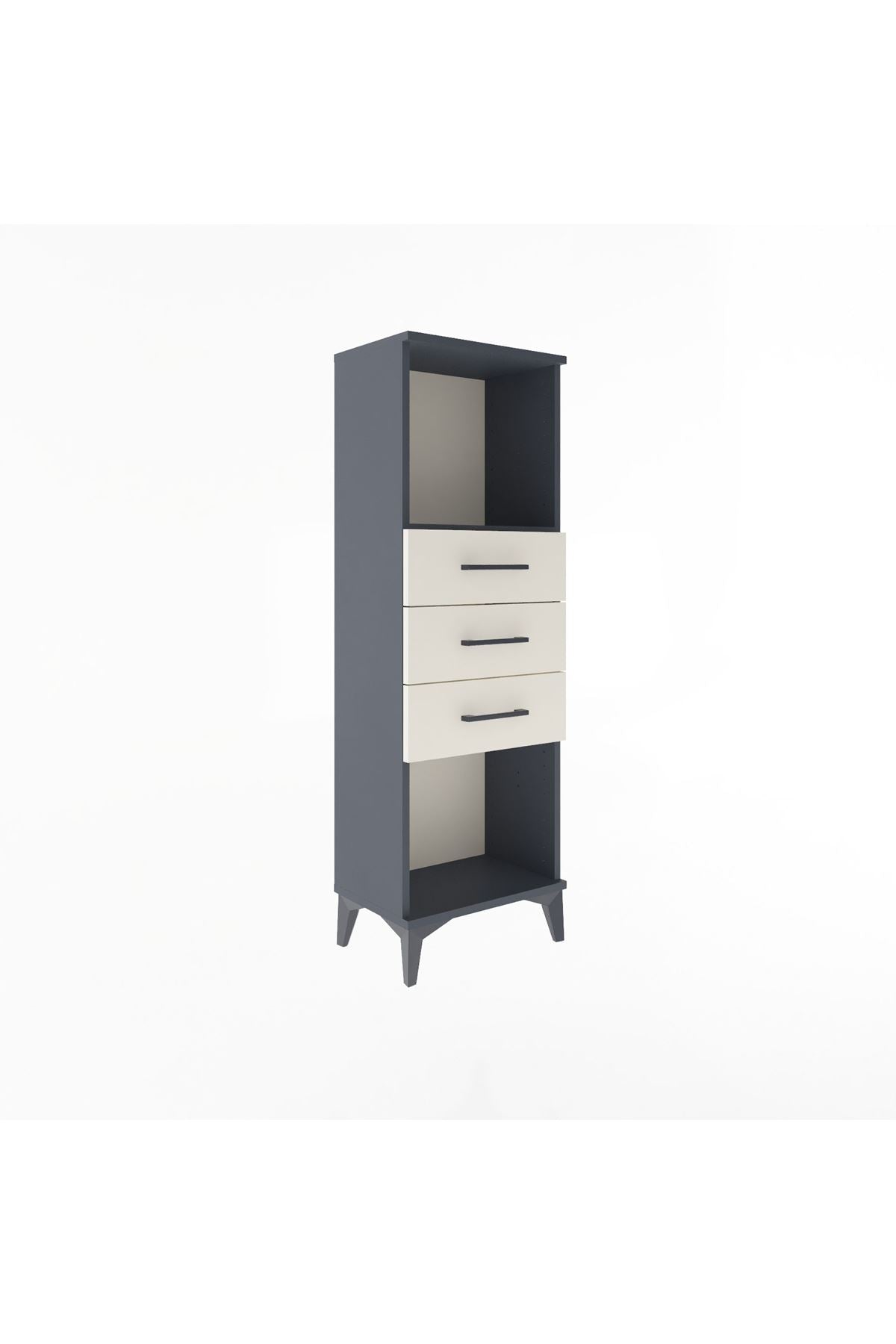 Arges Dolap Tek Raflı 3 Çekmeceli 44x30x134 - S16M055V4A