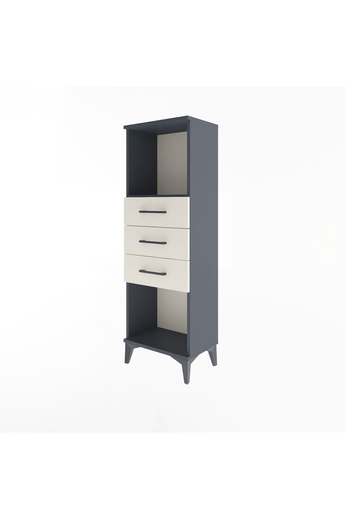 Arges Dolap Tek Raflı 3 Çekmeceli 44x30x134 - S16M055V4A