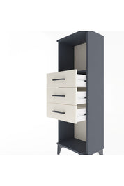 Arges Dolap Tek Raflı 3 Çekmeceli 44x30x134 - S16M055V4A