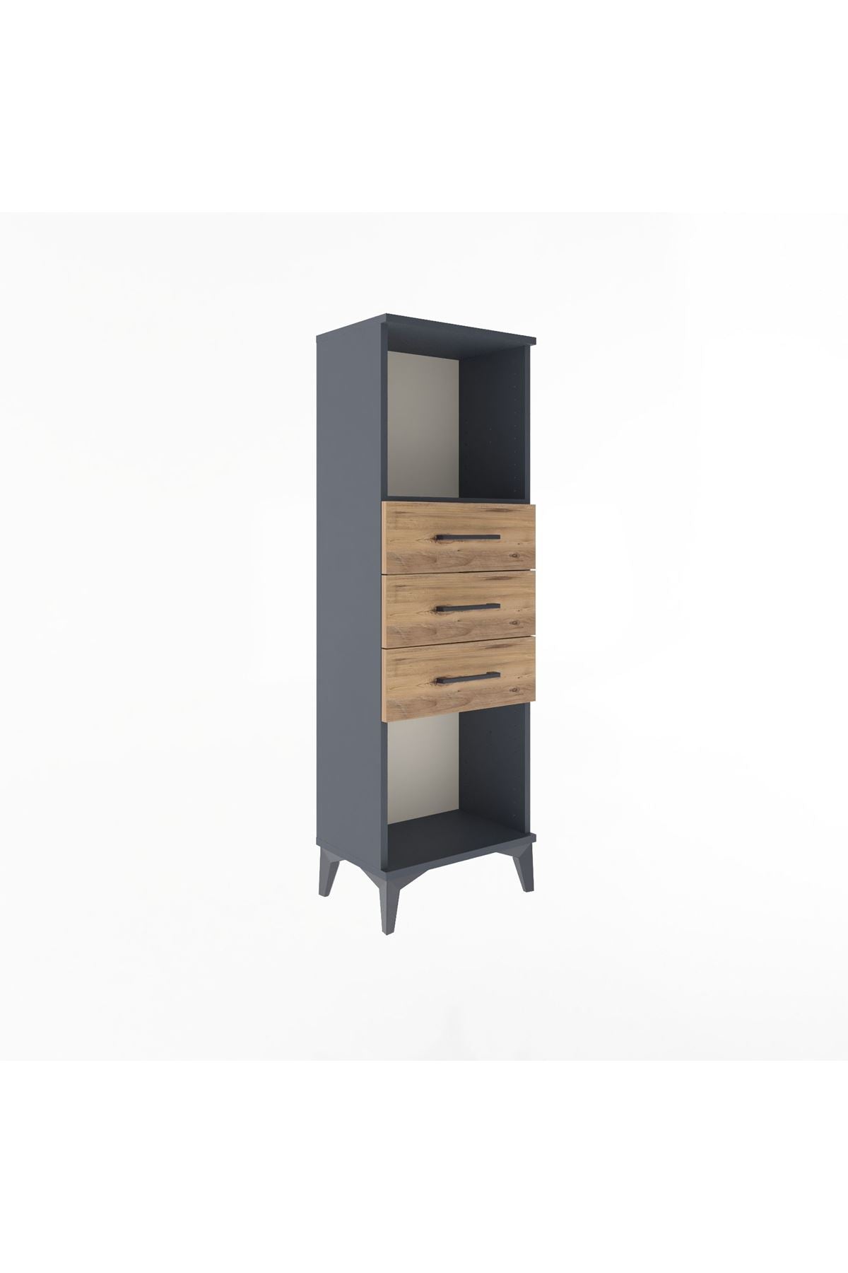 Arges Dolap Tek Raflı 3 Çekmeceli 44x30x134 - S16M055V6A