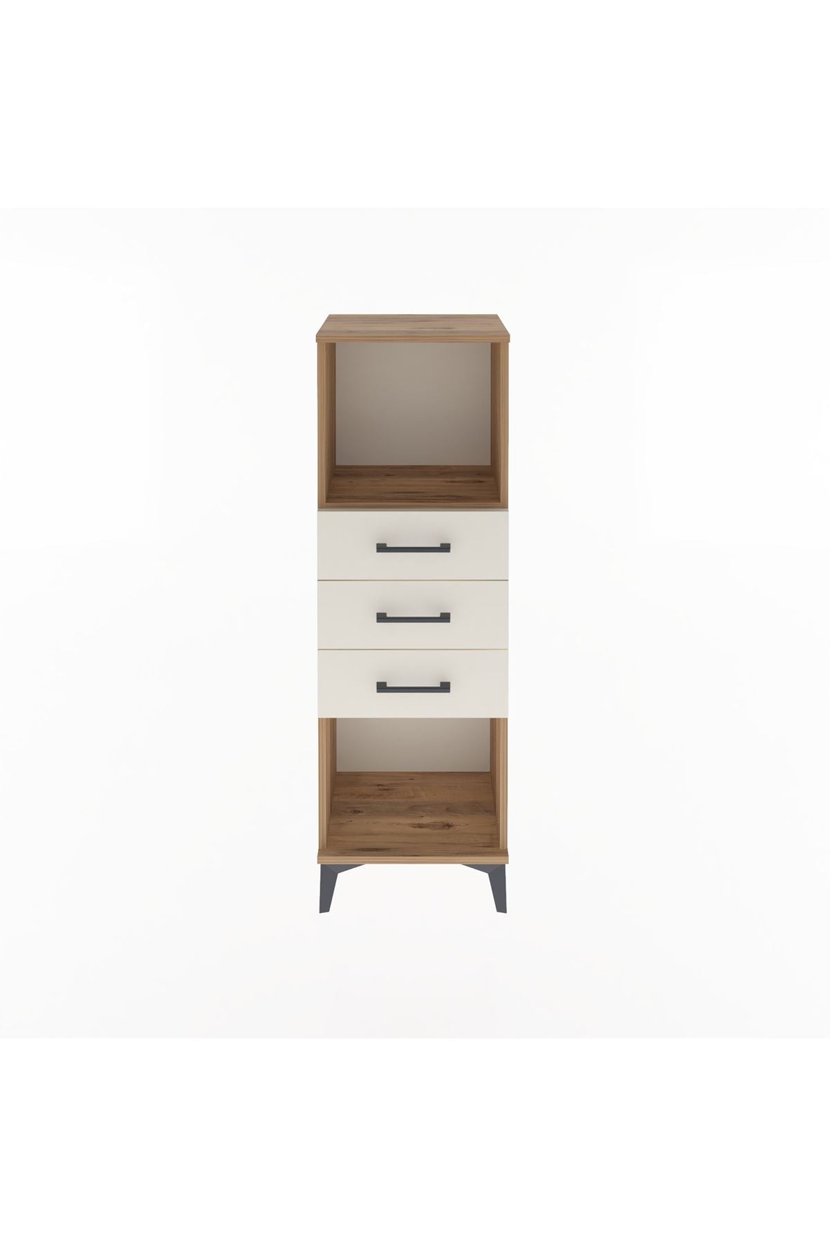 Arges Dolap Tek Raflı 3 Çekmeceli 44x30x134 - S16M055V7A