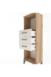 Arges Dolap Tek Raflı 3 Çekmeceli 44x30x134 - S16M055V7A