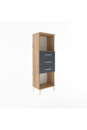 Arges Dolap Tek Raflı 3 Çekmeceli 44x30x134 - S16M055V8A