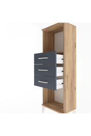 Arges Dolap Tek Raflı 3 Çekmeceli 44x30x134 - S16M055V8A