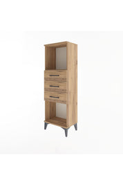 Arges Dolap Tek Raflı 3 Çekmeceli 44x30x134 - S16M055V9A