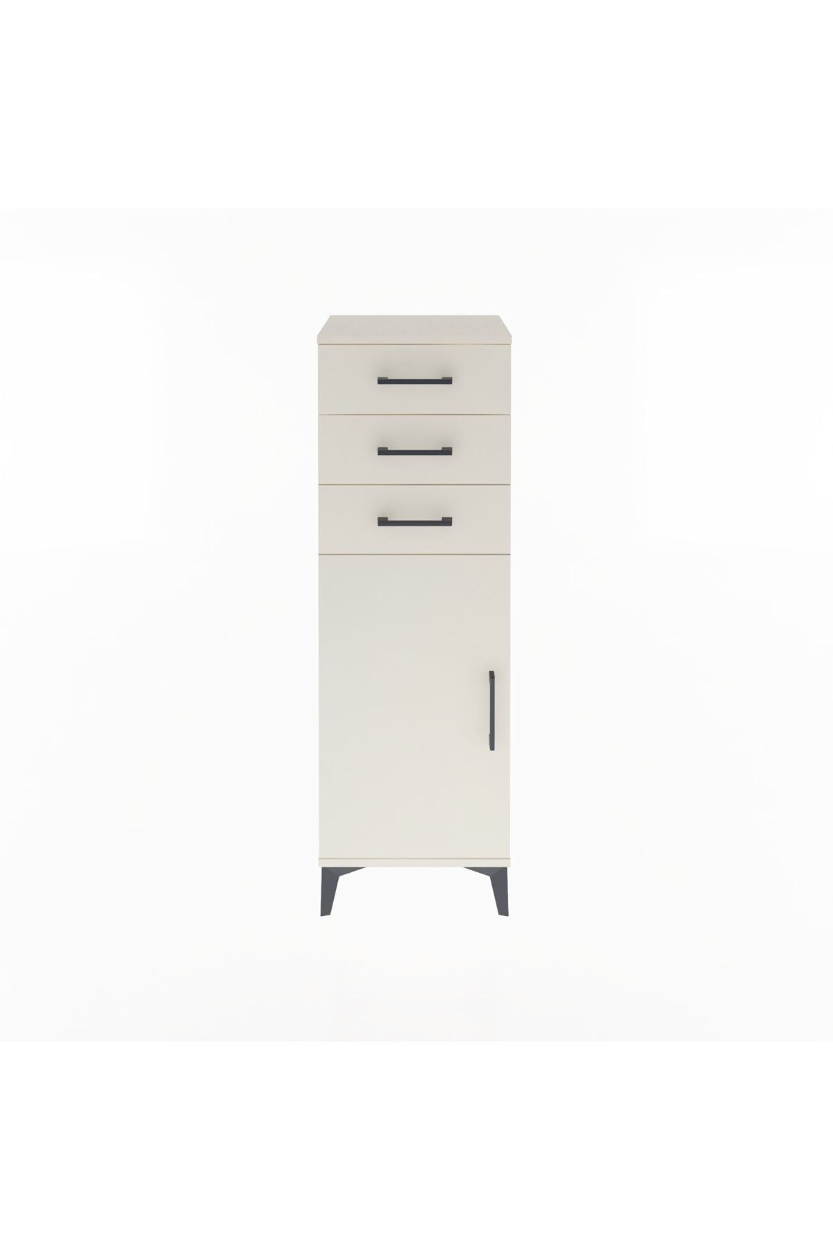 Arges Dolap 3 Çekmeceli Tek Kapaklı 44x30x134 - S16M056V1A