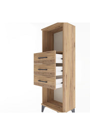 Arges Dolap Tek Raflı 3 Çekmeceli 44x30x134 - S16M055V9A