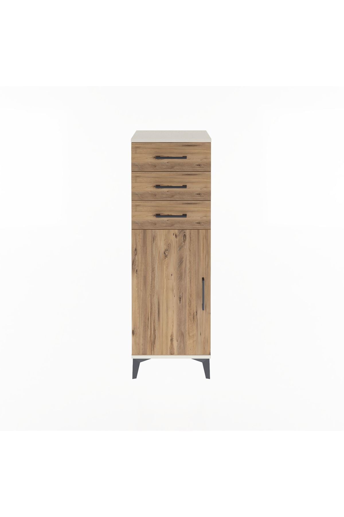 Arges Dolap 3 Çekmeceli Tek Kapaklı 44x30x134 - S16M056V3A
