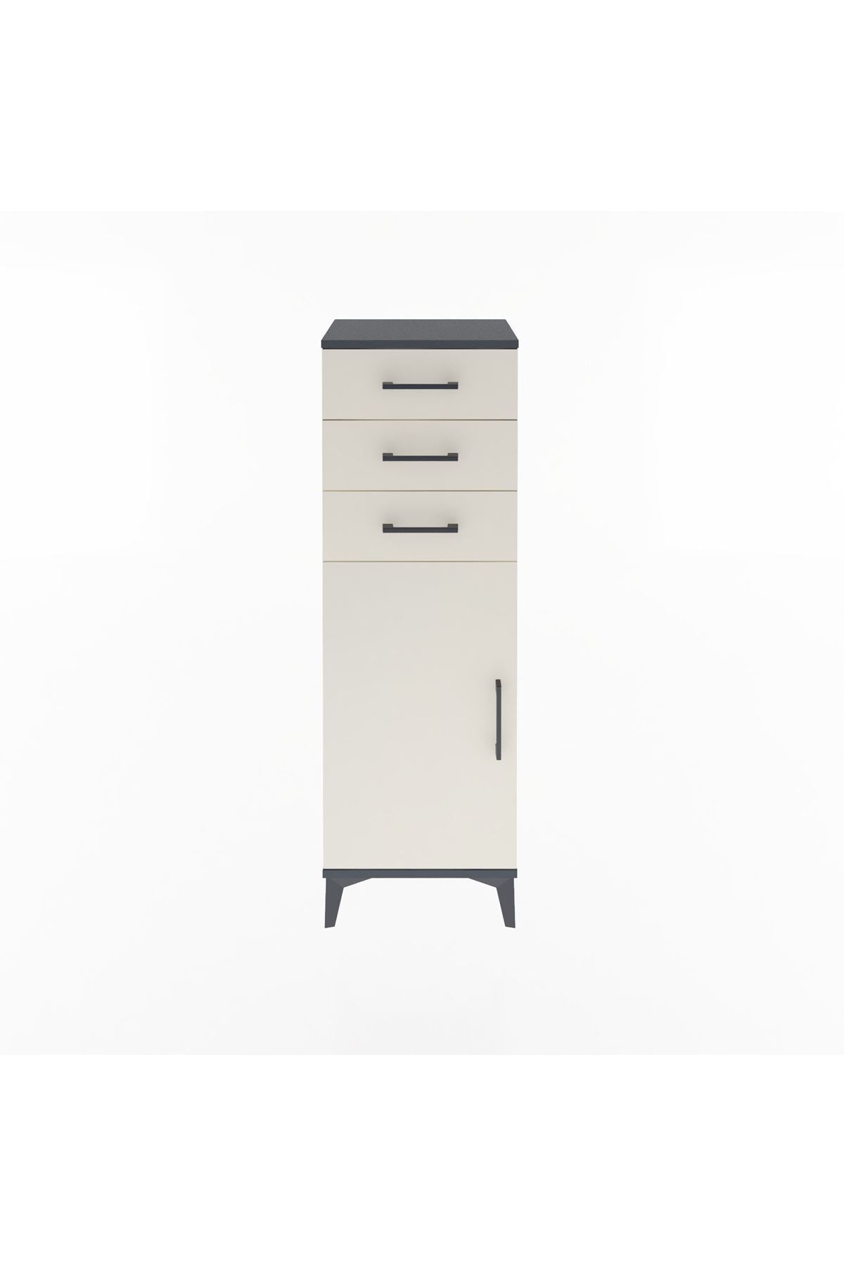 Arges Dolap 3 Çekmeceli Tek Kapaklı 44x30x134 - S16M056V4A
