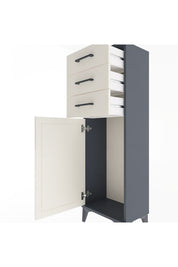 Arges Dolap 3 Çekmeceli Tek Kapaklı 44x30x134 - S16M056V4A