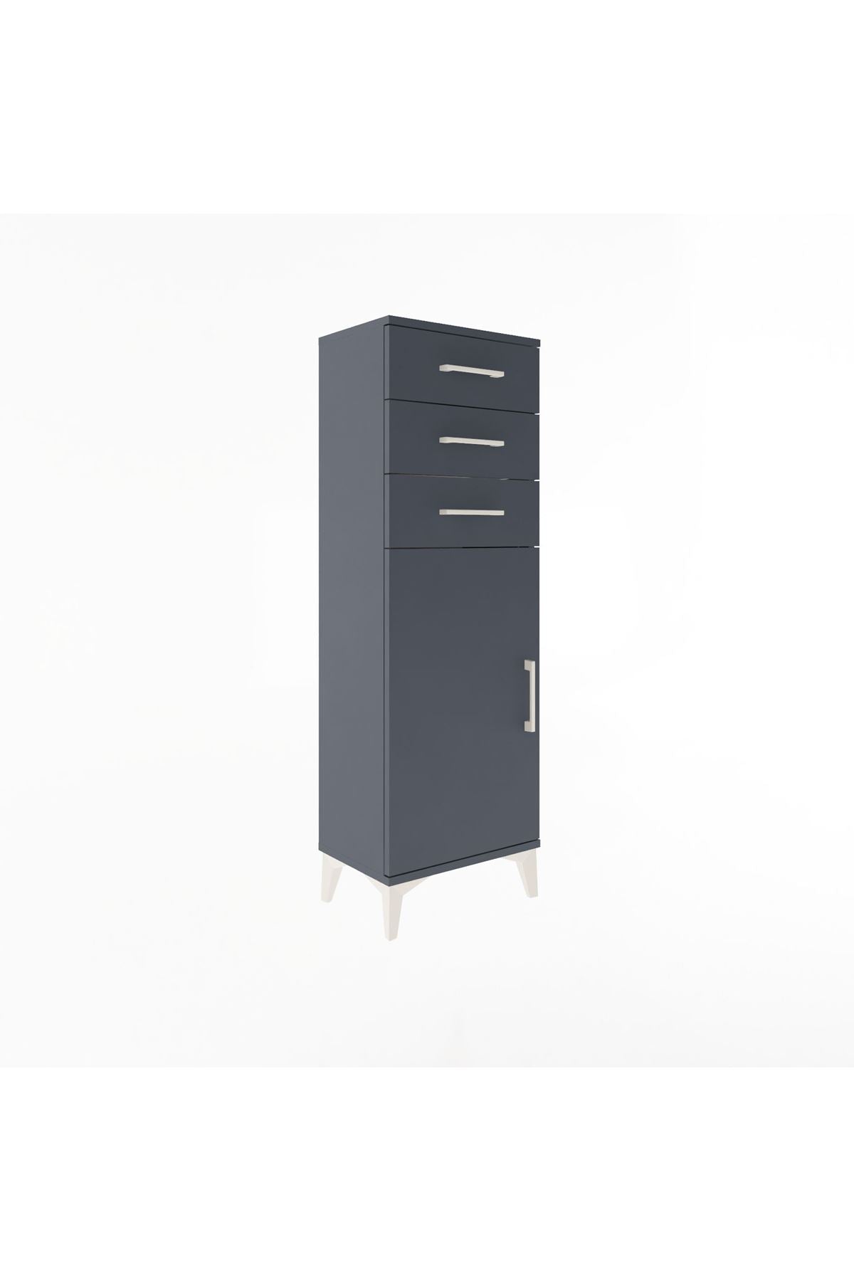 Arges Dolap 3 Çekmeceli Tek Kapaklı 44x30x134 - S16M056V5A