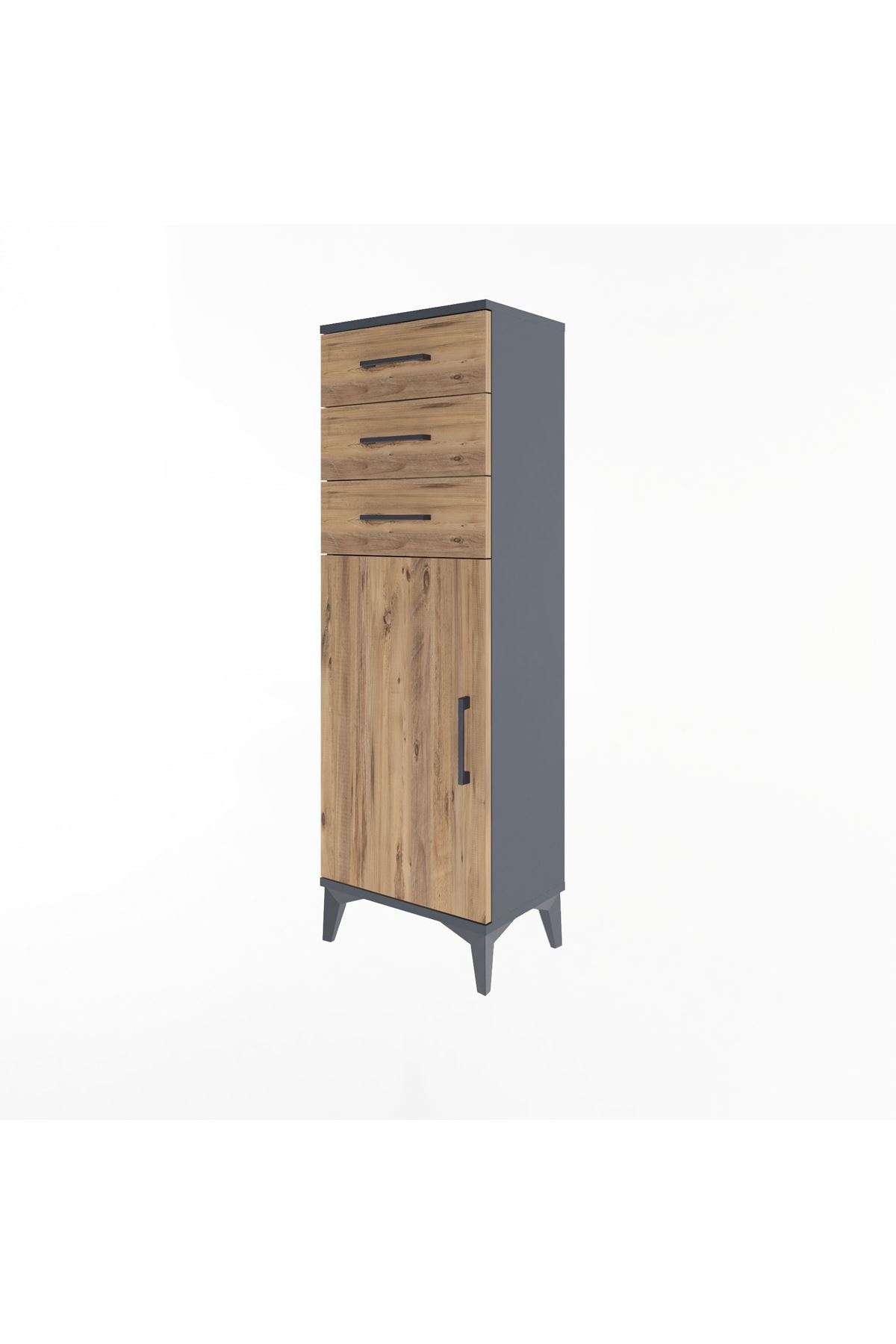 Arges Dolap 3 Çekmeceli Tek Kapaklı 44x30x134 - S16M056V6A