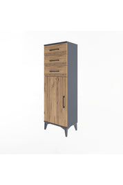 Arges Dolap 3 Çekmeceli Tek Kapaklı 44x30x134 - S16M056V6A