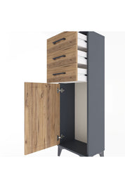 Arges Dolap 3 Çekmeceli Tek Kapaklı 44x30x134 - S16M056V6A