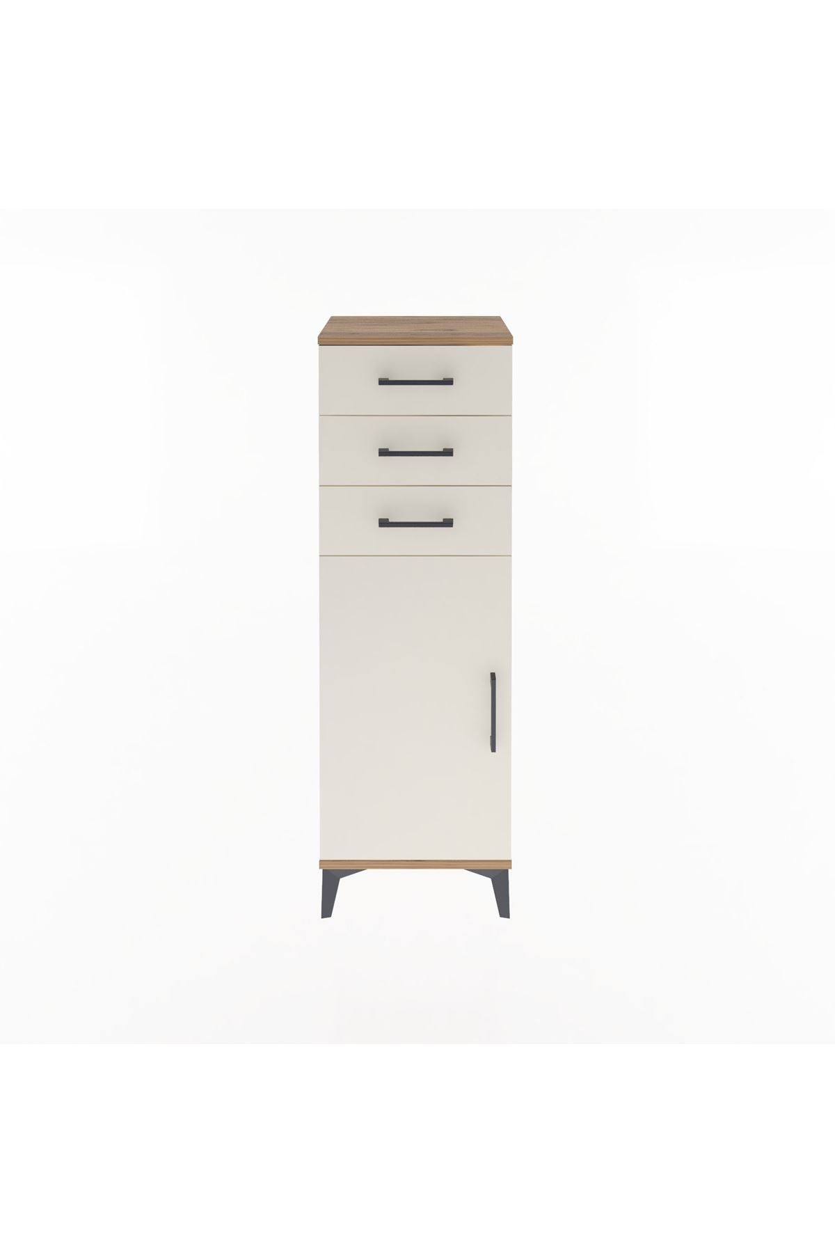 Arges Dolap 3 Çekmeceli Tek Kapaklı 44x30x134 - S16M056V7A