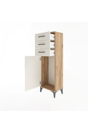 Arges Dolap 3 Çekmeceli Tek Kapaklı 44x30x134 - S16M056V7A