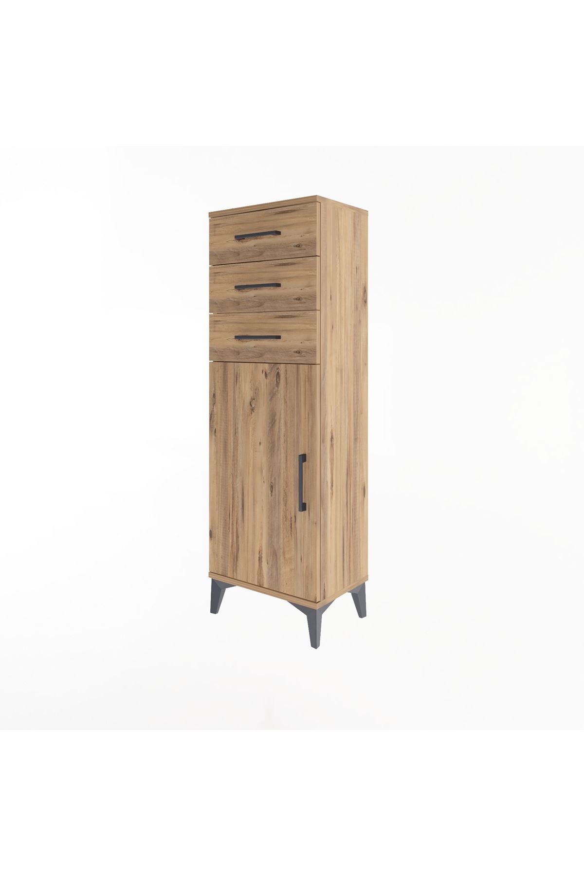 Arges Dolap 3 Çekmeceli Tek Kapaklı 44x30x134 - S16M056V9A