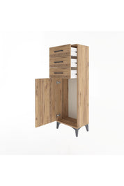 Arges Dolap 3 Çekmeceli Tek Kapaklı 44x30x134 - S16M056V9A