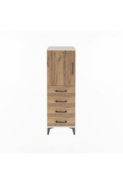 Arges Dolap 2 Raflı 4 Çekmeceli Tek Kapaklı 44x30x134 - S16M058V3A