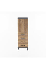Arges Dolap 2 Raflı 4 Çekmeceli Tek Kapaklı 44x30x134 - S16M058V6A