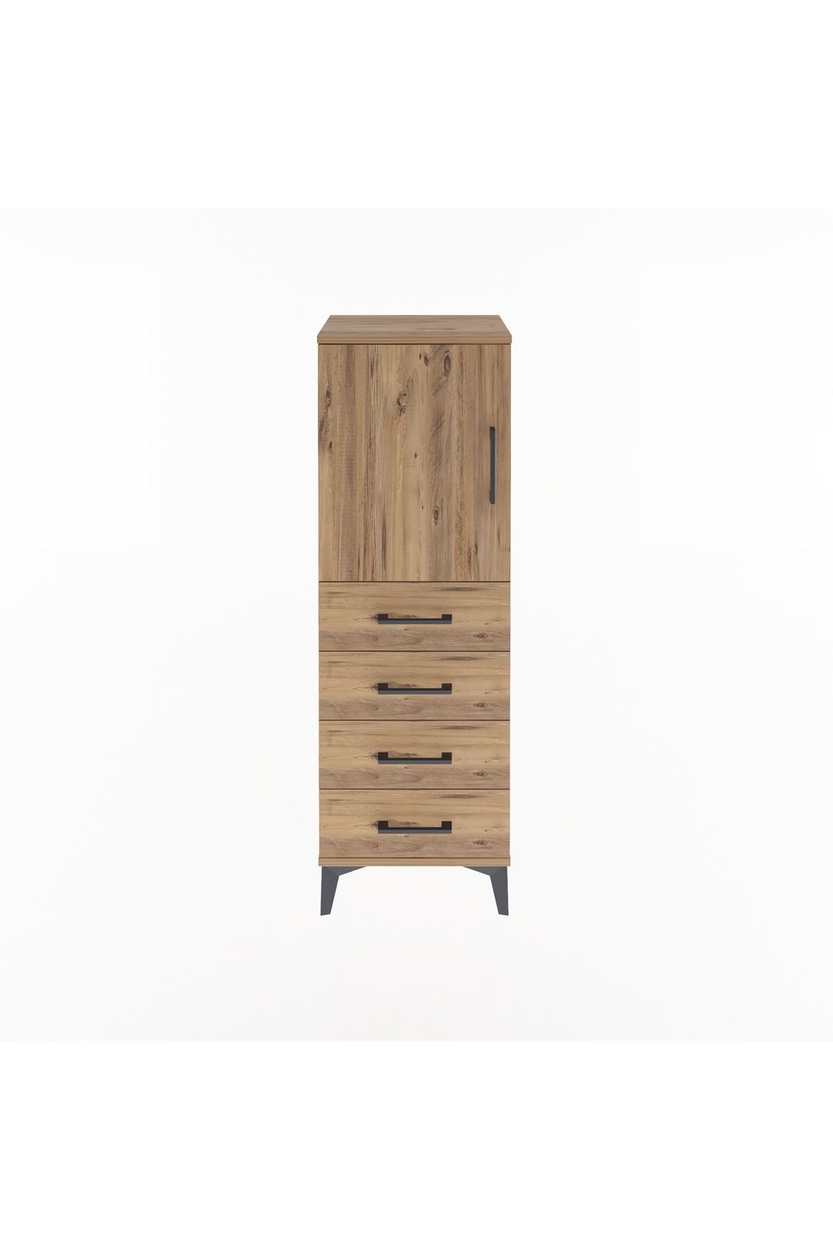 Arges Dolap 2 Raflı 4 Çekmeceli Tek Kapaklı 44x30x134 - S16M058V9A