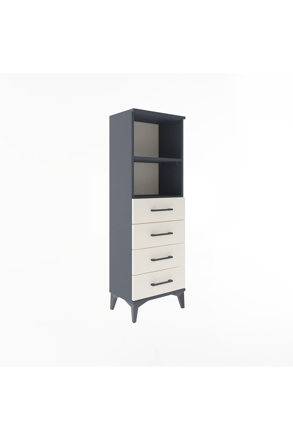 Arges Dolap 2 Raflı 4 Çekmeceli 44x30x134 - S16M059V4A