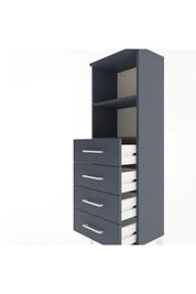 Arges Dolap 2 Raflı 4 Çekmeceli 44x30x134 - S16M059V5A