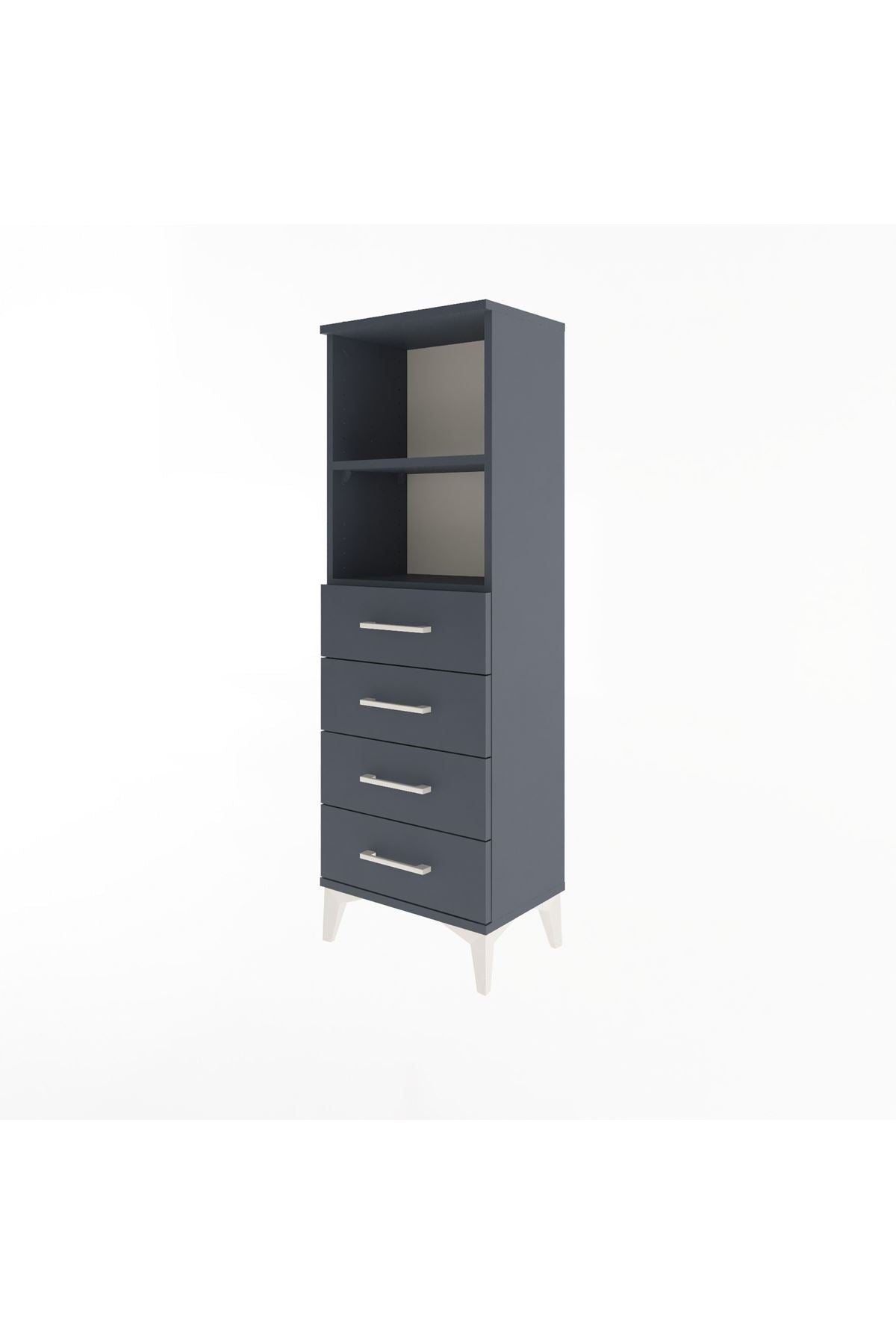 Arges Dolap 2 Raflı 4 Çekmeceli 44x30x134 - S16M059V5A