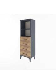 Arges Dolap 2 Raflı 4 Çekmeceli 44x30x134 - S16M059V6A