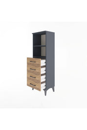 Arges Dolap 2 Raflı 4 Çekmeceli 44x30x134 - S16M059V6A