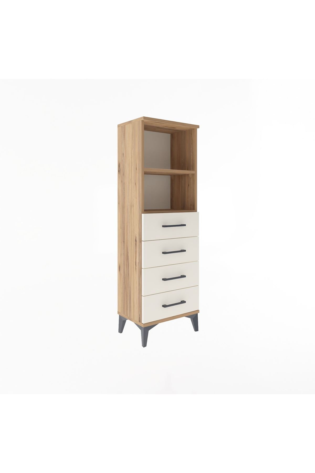 Arges Dolap 2 Raflı 4 Çekmeceli 44x30x134 - S16M059V7A