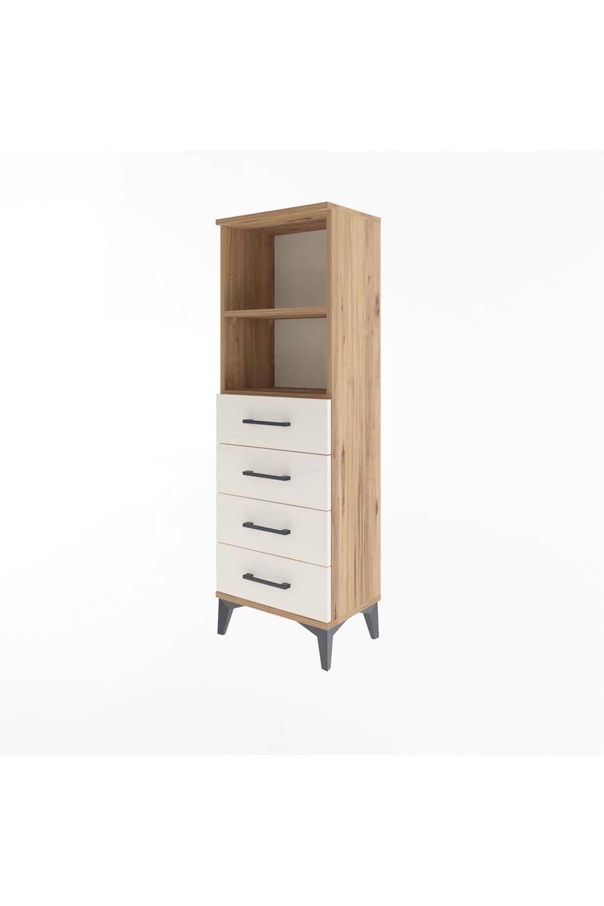 Arges Dolap 2 Raflı 4 Çekmeceli 44x30x134 - S16M059V7A