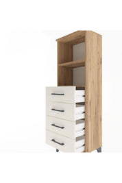 Arges Dolap 2 Raflı 4 Çekmeceli 44x30x134 - S16M059V7A