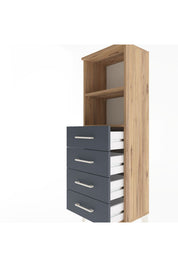 Arges Dolap 2 Raflı 4 Çekmeceli 44x30x134 - S16M059V8A