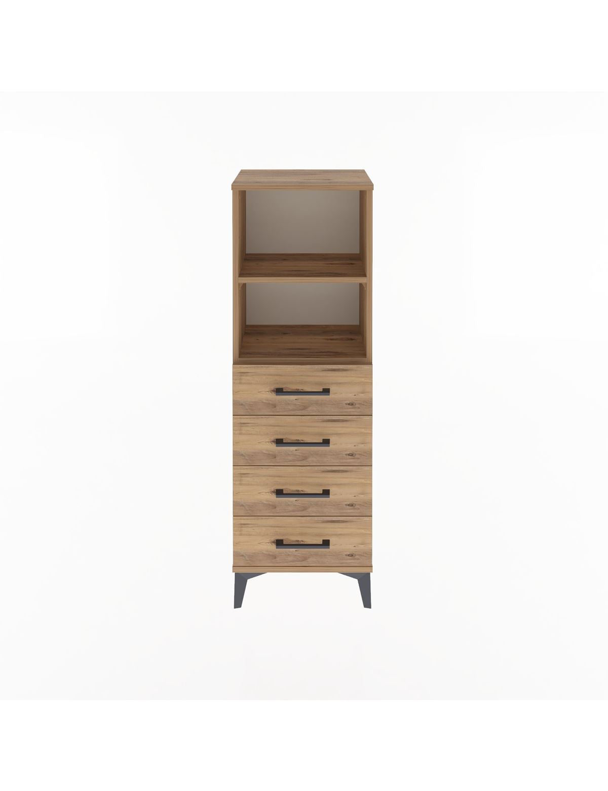 Arges Dolap 2 Raflı 4 Çekmeceli 44x30x134 - S16M059V9A