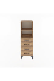 Arges Dolap 2 Raflı 4 Çekmeceli 44x30x134 - S16M059V9A