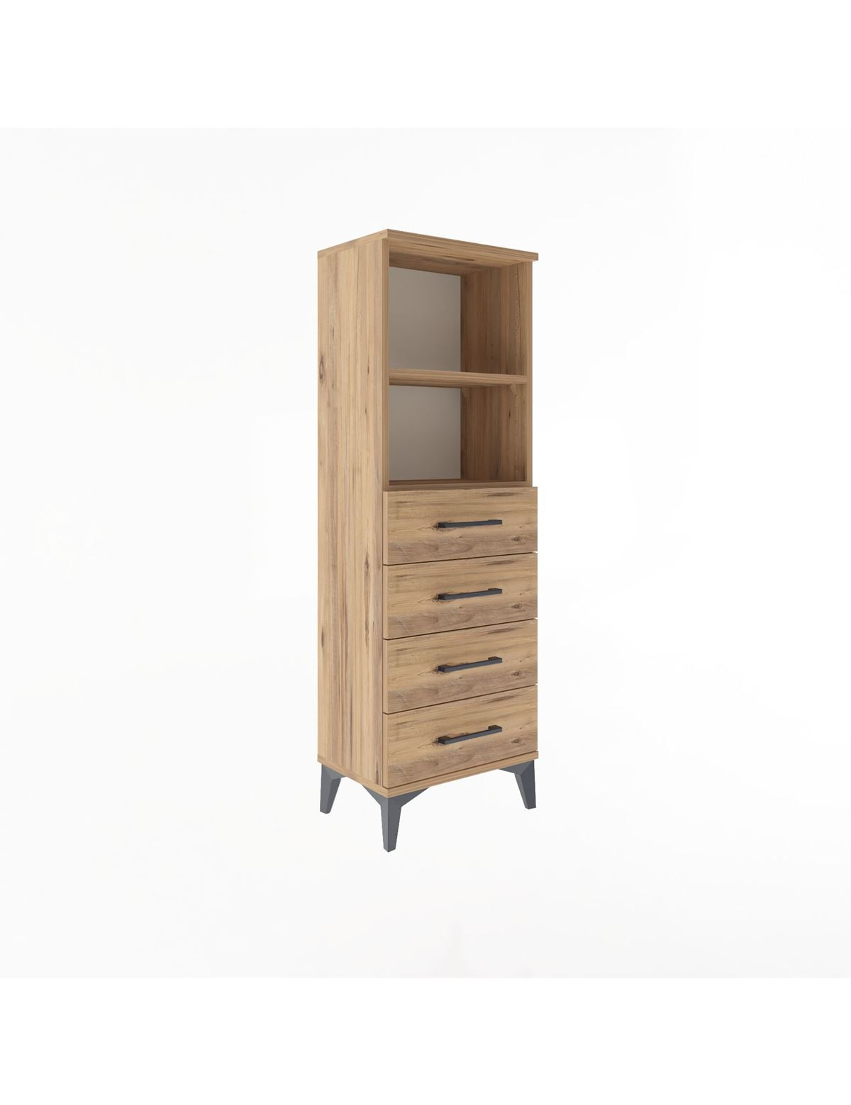 Arges Dolap 2 Raflı 4 Çekmeceli 44x30x134 - S16M059V9A