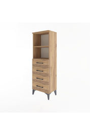 Arges Dolap 2 Raflı 4 Çekmeceli 44x30x134 - S16M059V9A