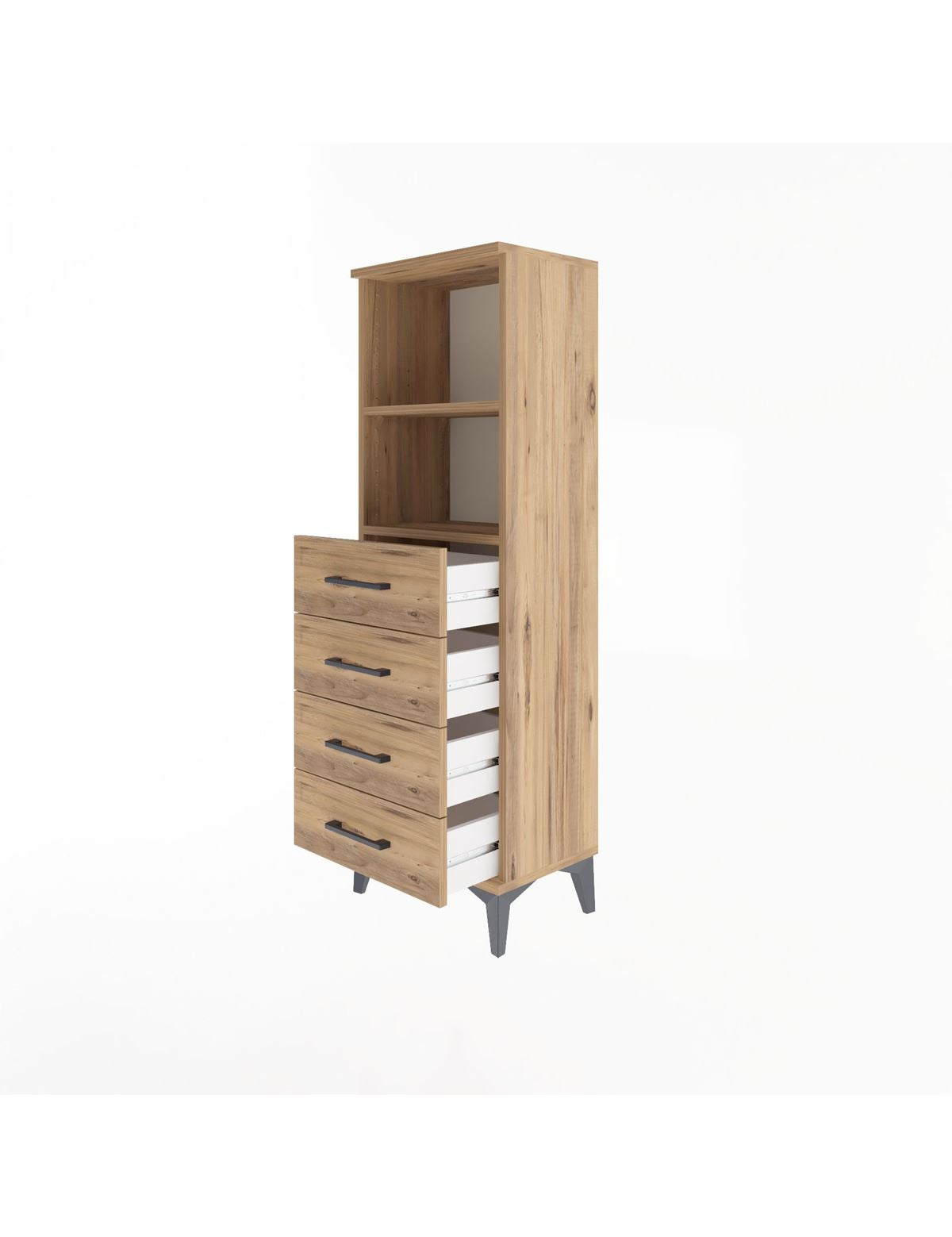 Arges Dolap 2 Raflı 4 Çekmeceli 44x30x134 - S16M059V9A