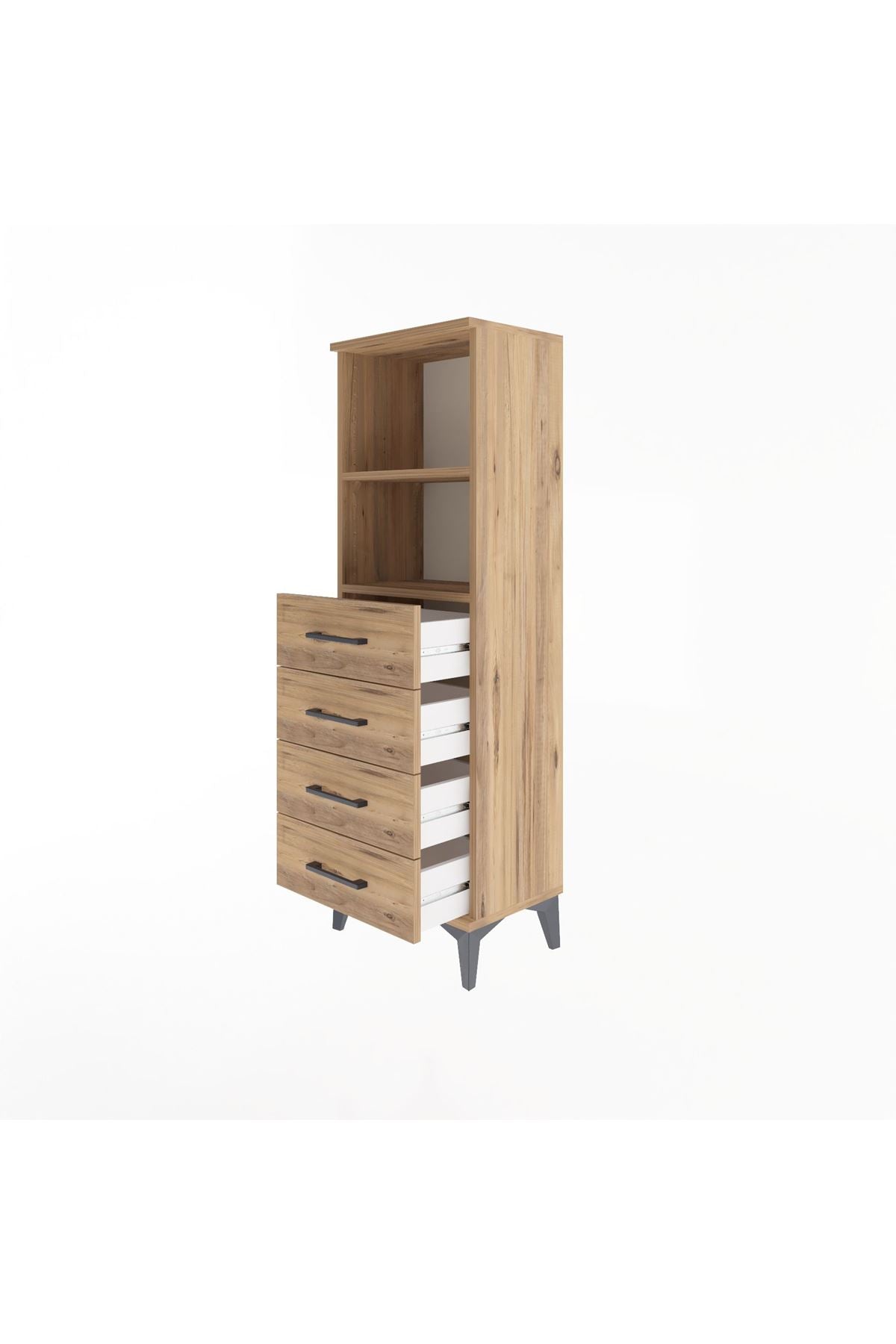 Arges Dolap 2 Raflı 4 Çekmeceli 44x30x134 - S16M059V9A