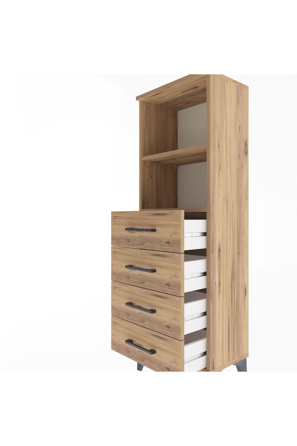 Arges Dolap 2 Raflı 4 Çekmeceli 44x30x134 - S16M059V9A