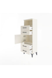 Arges Dolap 2 Raflı 4 Çekmeceli Tek Kapaklı 44x30x134 - S16M060V1A