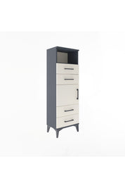Arges Dolap 2 Raflı 4 Çekmeceli Tek Kapaklı 44x30x134 - S16M060V4A