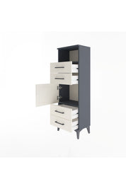 Arges Dolap 2 Raflı 4 Çekmeceli Tek Kapaklı 44x30x134 - S16M060V4A