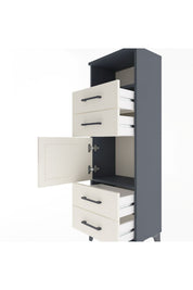 Arges Dolap 2 Raflı 4 Çekmeceli Tek Kapaklı 44x30x134 - S16M060V4A