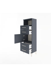 Arges Dolap 2 Raflı 4 Çekmeceli Tek Kapaklı 44x30x134 - S16M060V5A