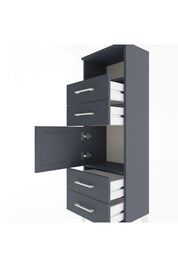 Arges Dolap 2 Raflı 4 Çekmeceli Tek Kapaklı 44x30x134 - S16M060V5A
