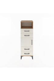 Arges Dolap 2 Raflı 4 Çekmeceli Tek Kapaklı 44x30x134 - S16M060V7A