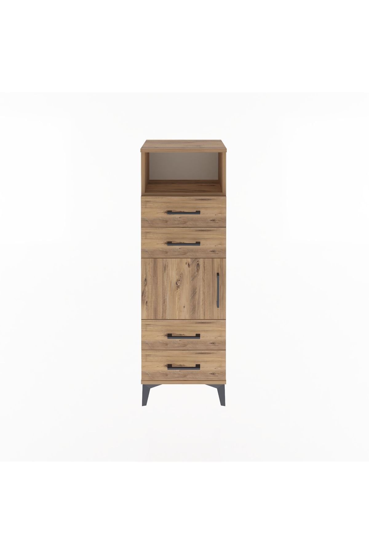 Arges Dolap 2 Raflı 4 Çekmeceli Tek Kapaklı 44x30x134 - S16M060V9A